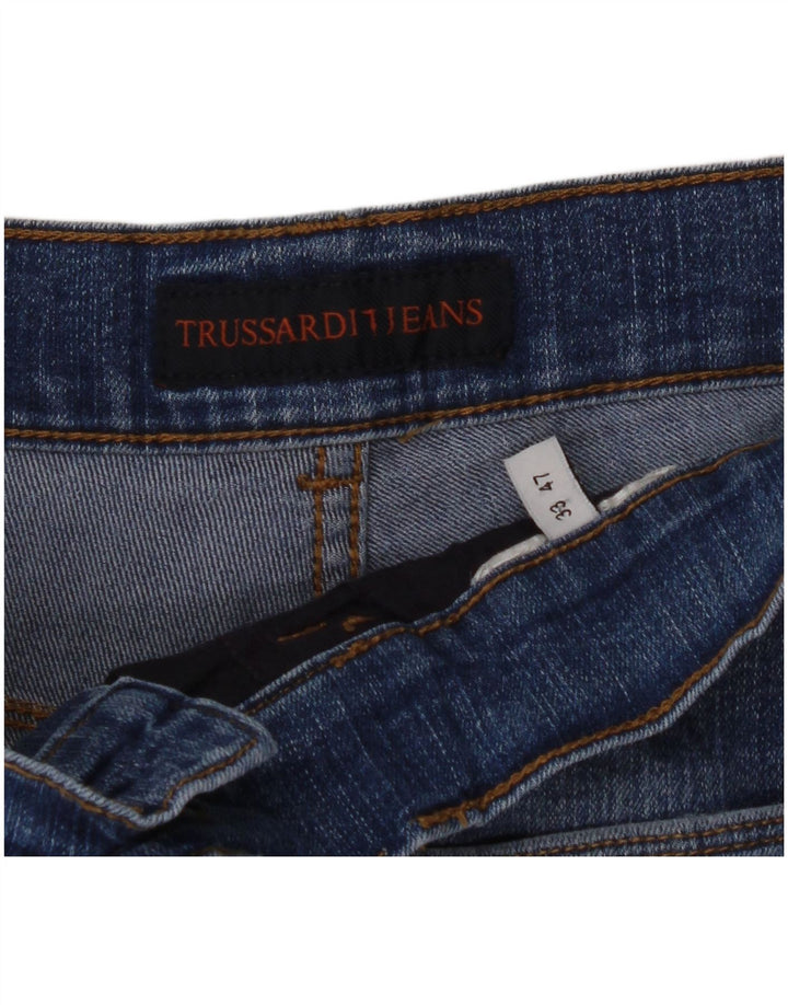 Shorts jeans masculino TRUSSARDI W33 azul médio