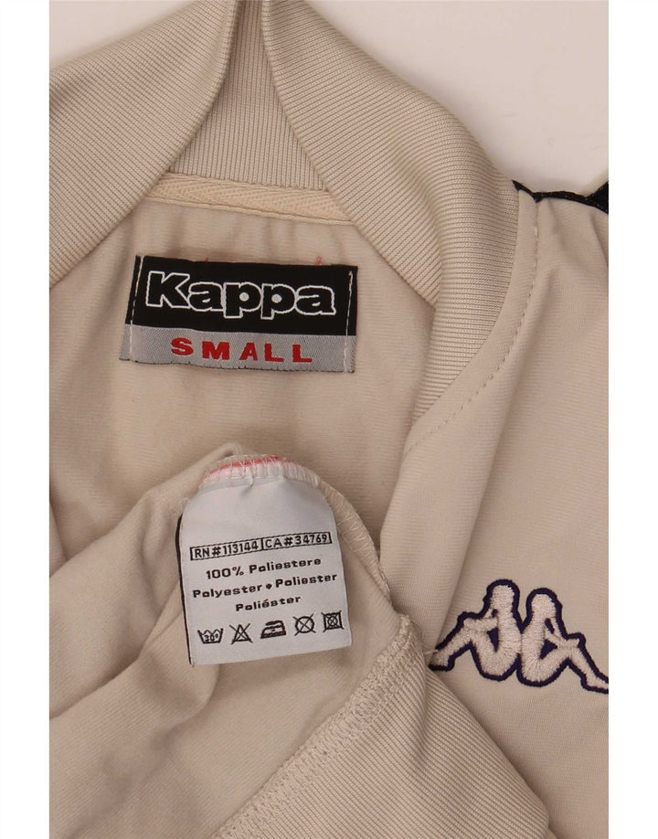Casaco de treino feminino Kappa UK 10 pequeno poliéster bege