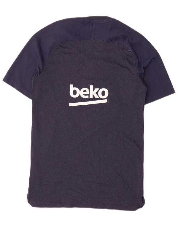Camiseta Nike Masculina FCB Graphic Top Pequeno Azul Marinho Colorblock Poliéster