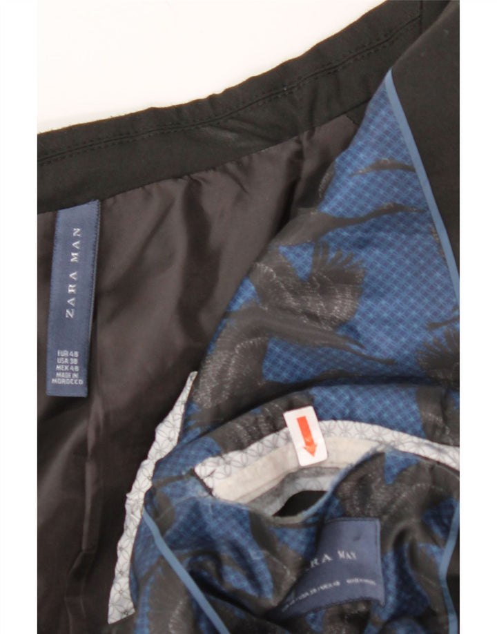 Jaqueta blazer masculina de 2 botões ZARA EU 48 médio preto