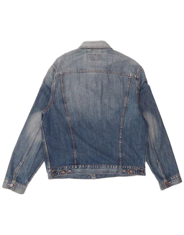 Jaqueta jeans masculina Levi's 70550 Reino Unido 40 grande algodão azul