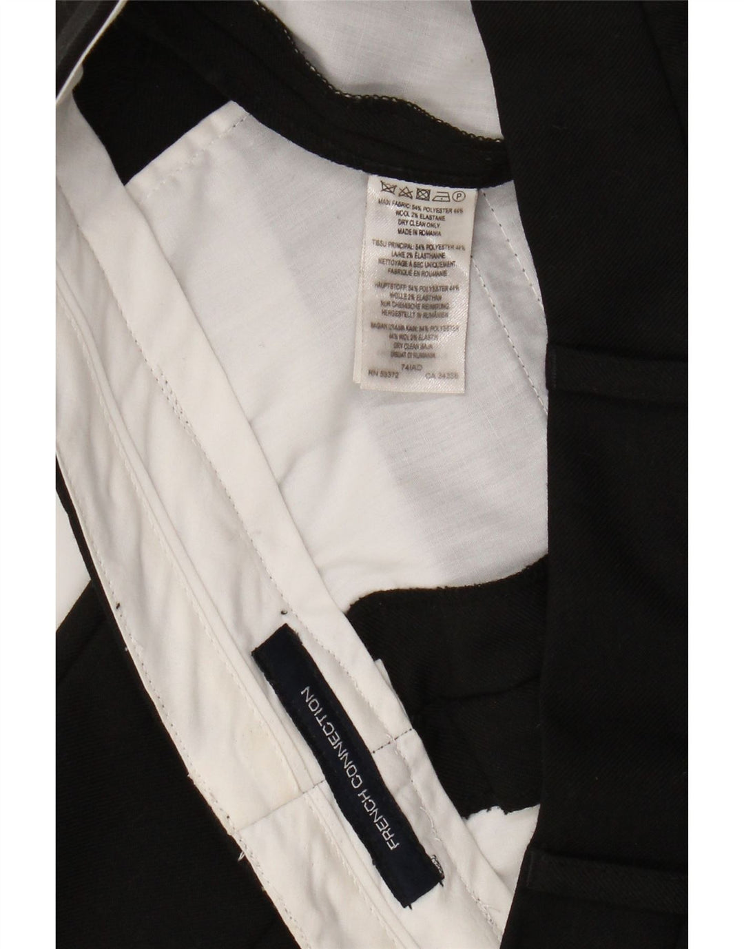 Calça Chino Slim Feminina French Connection W28 L25/28 Poliéster Preto