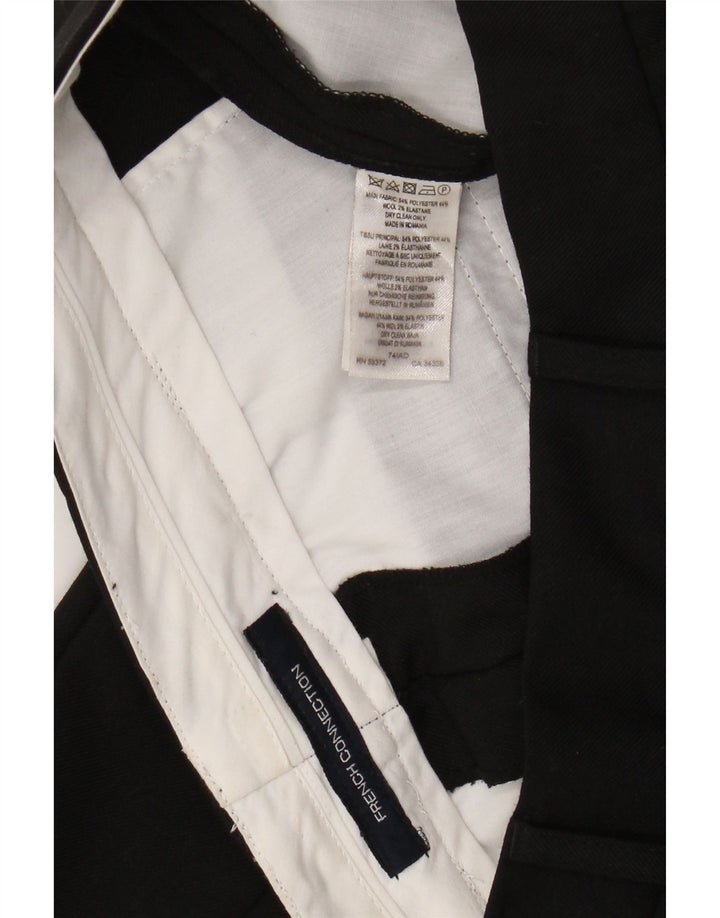 Calça Chino Slim Feminina French Connection W28 L25/28 Poliéster Preto