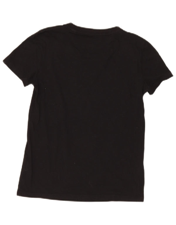 Adidas Camiseta Feminina Graphic Top UK 8/10 Pequeno Algodão Preto