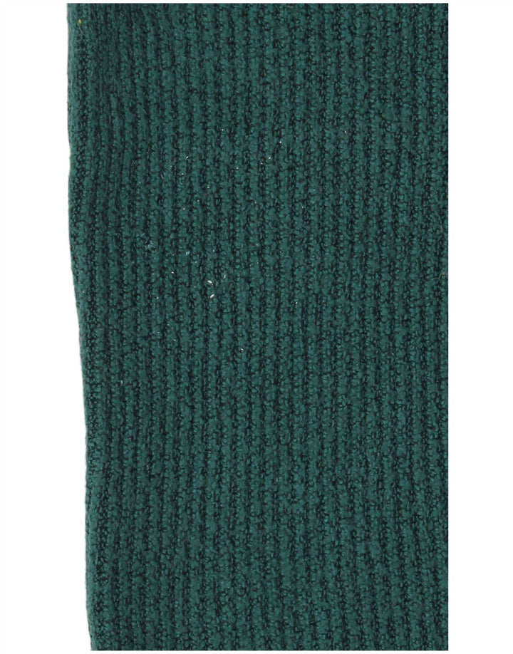 Suéter feminino Marks & Spencer com gola redonda Reino Unido 12 verde médio