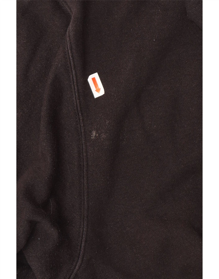 ADIDAS Mens Graphic Hoodie Jumper Grande Algodão Preto