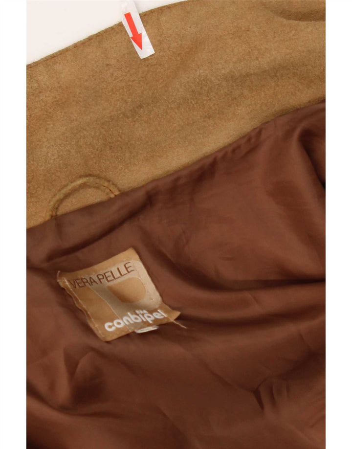 Jaqueta masculina de camurça Conbipel IT 56 2XL couro bege