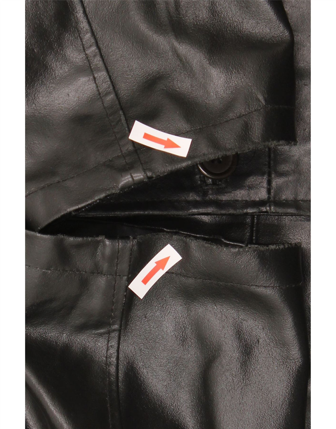 Jaqueta de couro masculina vintage UK 42 XL couro preto