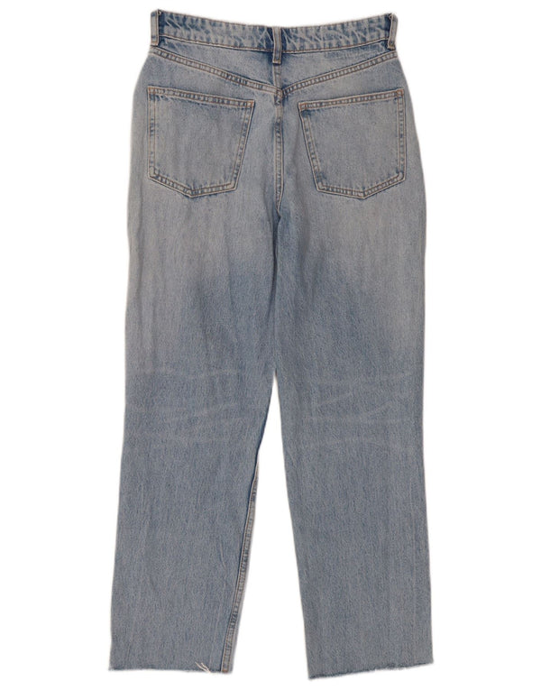 Calça jeans feminina cintura alta Zara EU 36 XS W26 L25 azul algodão