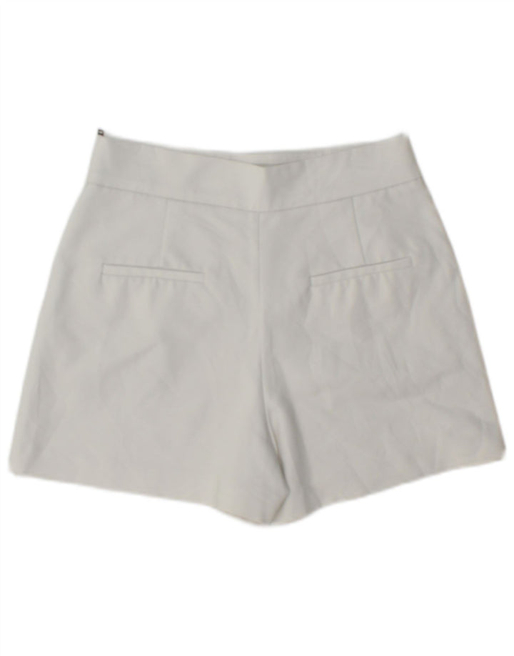 Shorts chino feminino Zara XS W24 poliéster branco