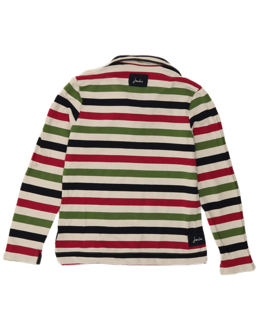 Joules moletom feminino jumper UK 12 médio listrado multicolorido