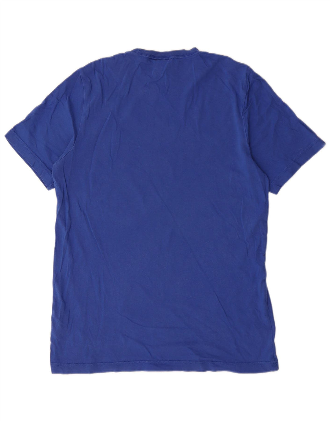 Adidas Mens Camiseta Top Médio Algodão Azul Marinho