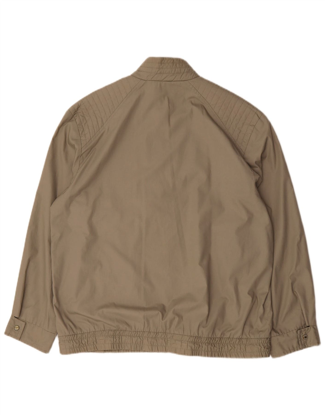 Jaqueta bomber masculina vintage UK 42 XL poliéster cáqui