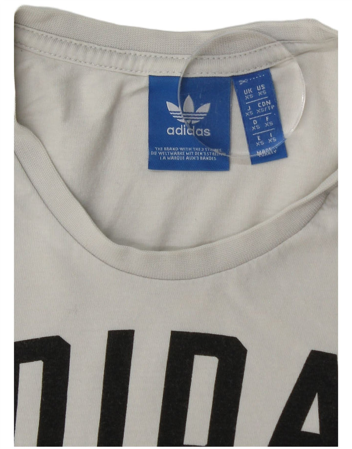 ADIDAS Mens Graphic T-Shirt Top XS Branco