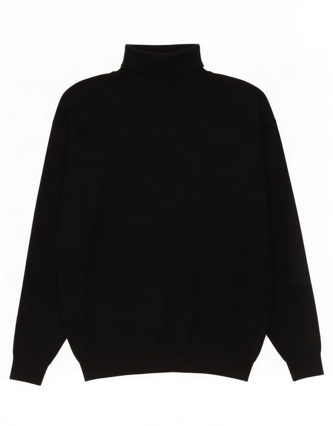 Zara Suéter masculino com gola redonda grande preto