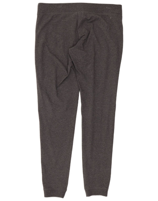 Nike Womens Dri Fit Calças de treino Joggers UK 14 Médio Cinza Algodão