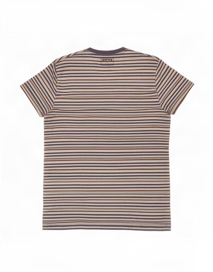 Camiseta masculina French Connection grande risca de giz multicolorida