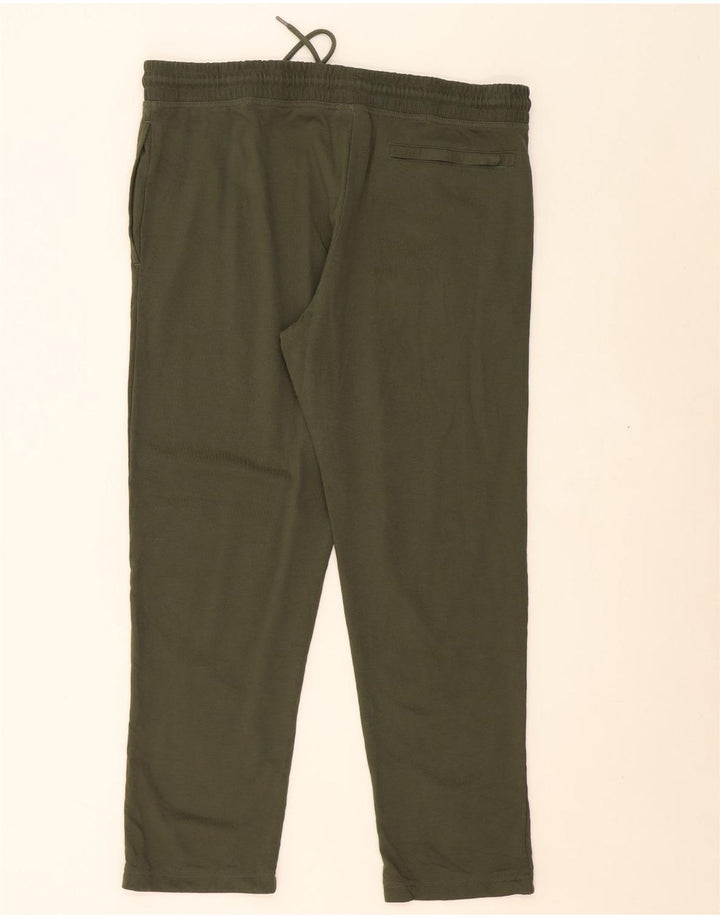 MARKS & SPENCER Womens Tracksuit Trousers UK 18 XL  Khaki Cotton Vintage Marks & Spencer and Second-Hand Marks & Spencer from Messina Hembry 