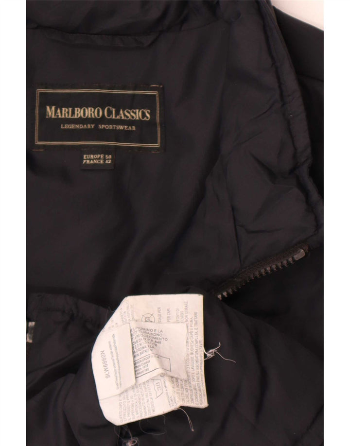 Jaqueta acolchoada masculina Marlboro Classics EU 50 grande nylon preto