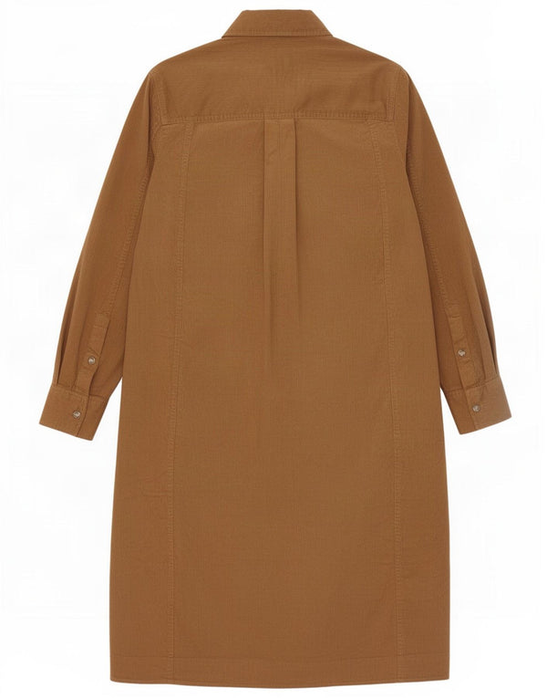 Cos feminino vestido camisa de veludo cotelê EU 34 XS bege algodão