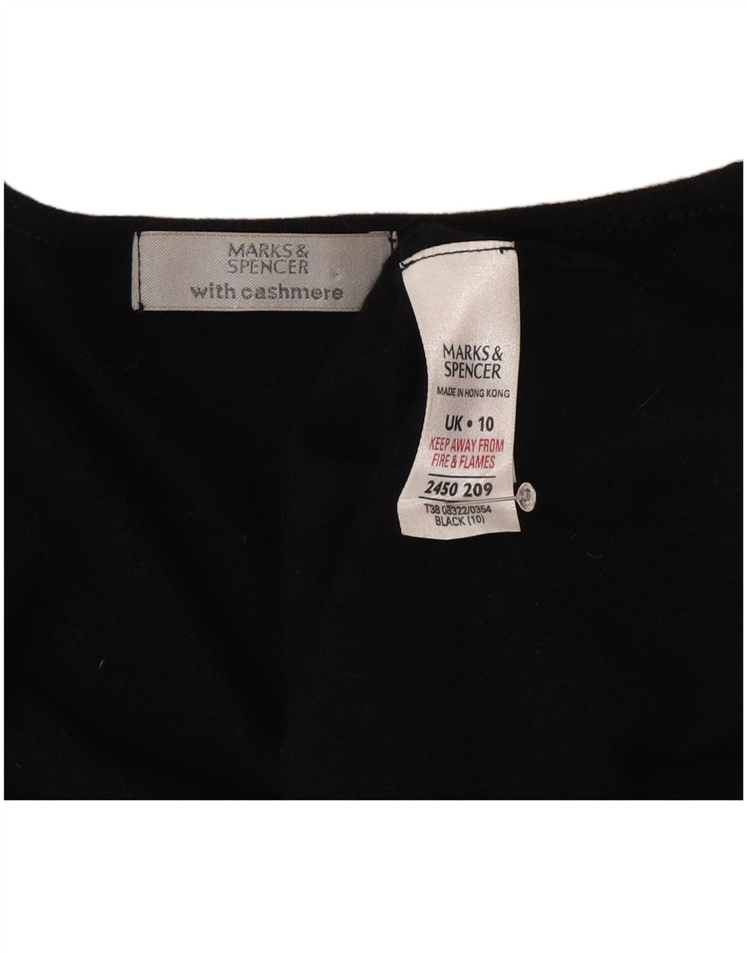 Suéter cardigã feminino Marks & Spencer Reino Unido 10 pequeno preto viscose
