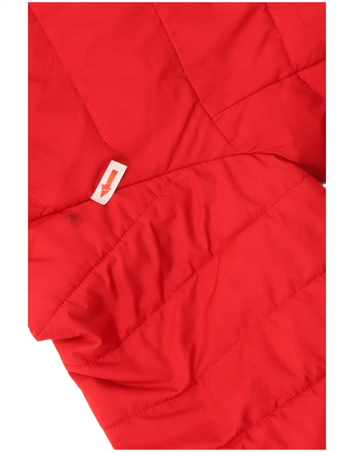 Columbia Jaqueta acolchoada com capuz feminino UK 18 XL poliéster vermelho
