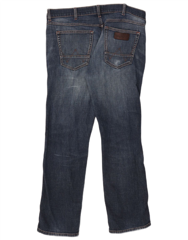 Wrangler Mens Jeans Slim W35 L29 Azul Marinho