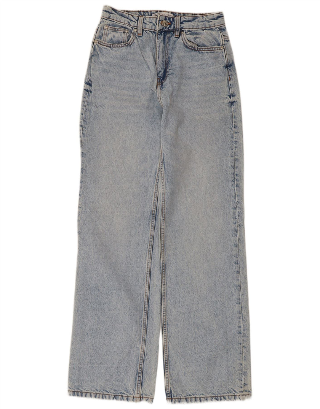 Calça Jeans Solta Feminina Zara EU 36 XS W26 L31 Azul