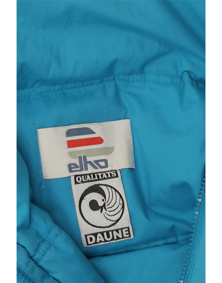 Jaqueta feminina acolchoada com capuz grande Elho UK 18 XL azul