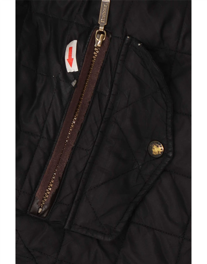 Jaqueta acolchoada masculina Barbour UK 40 grande preta