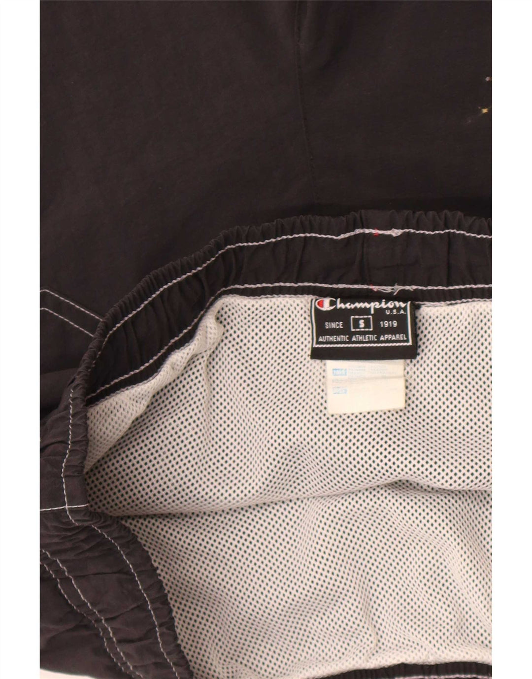 Shorts de natação masculino Champion pequeno preto nylon