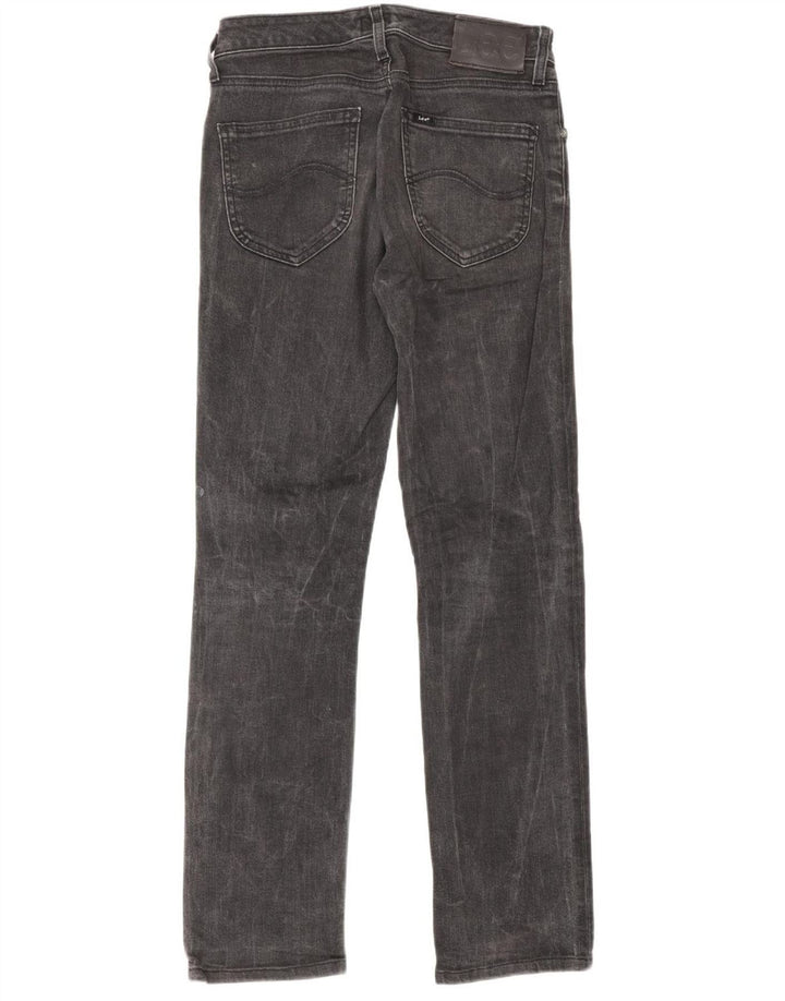 Lee Womens Marion Straight Jeans W28 L33 Cinza Algodão