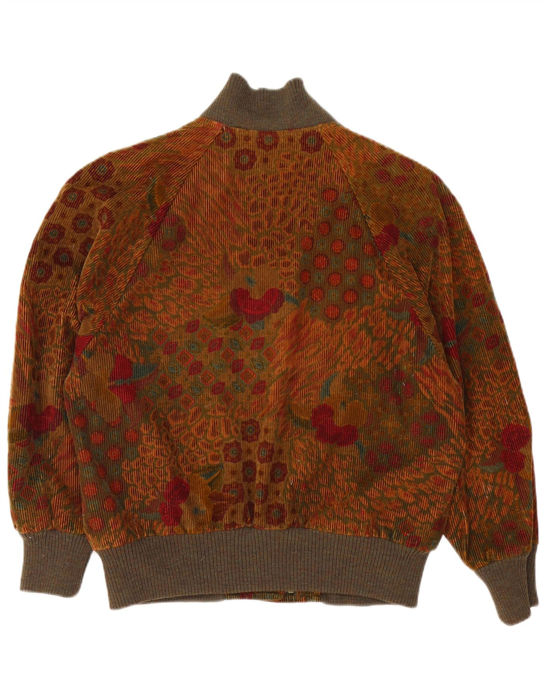 Jaqueta bomber feminina Bogner UK 18 XL marrom floral