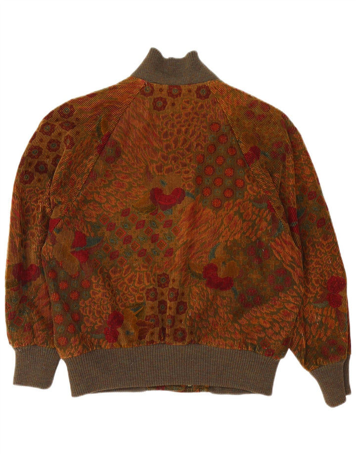 Jaqueta bomber feminina Bogner UK 18 XL marrom floral