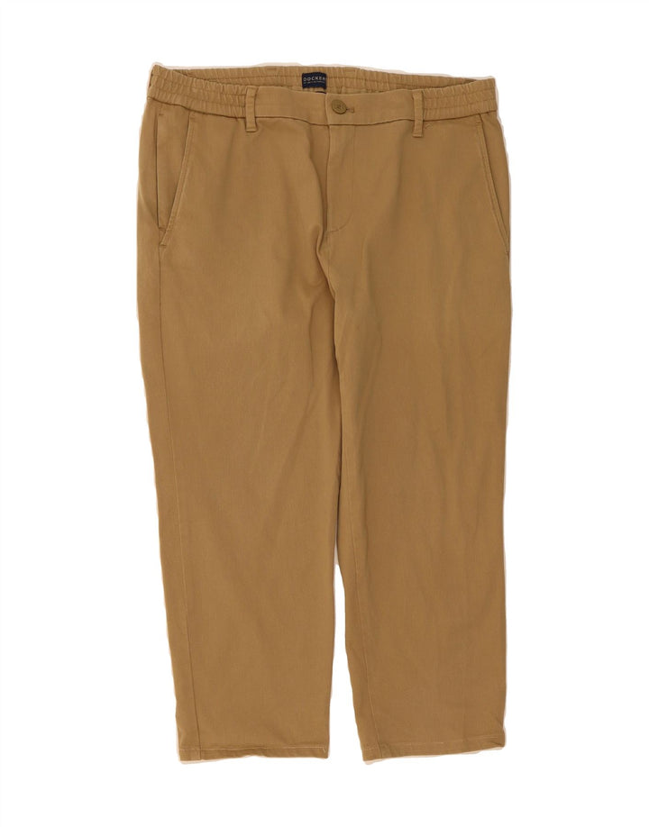 DOCKERS Mens Straight Chino Trousers W32 L30 Beige Cotton Vintage Dockers and Second-Hand Dockers from Messina Hembry 