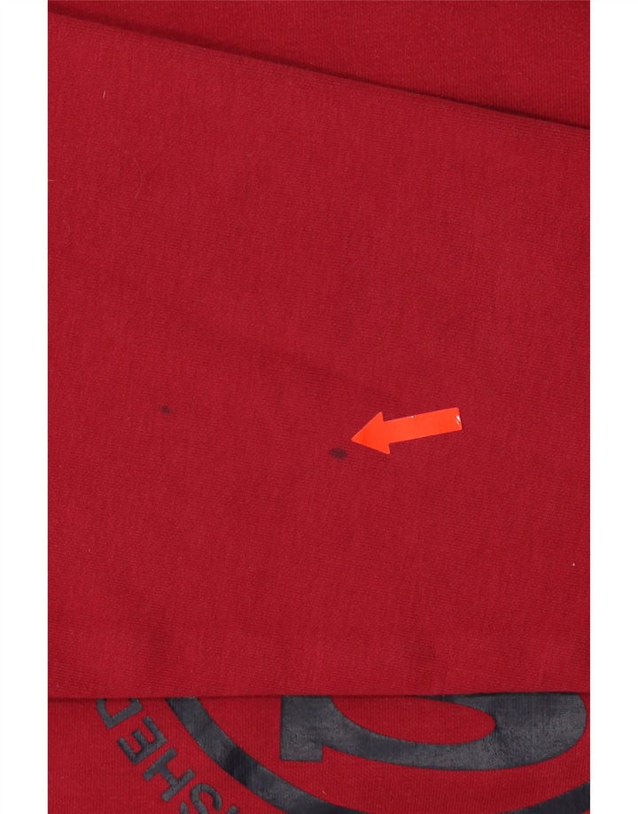 NORTH SAILS Mens Graphic Hoodie Jumper XL Red Cotton Vintage North Sails and Second-Hand North Sails from Messina Hembry 
