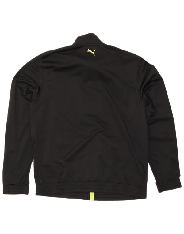 Puma Mens Graphic Tracksuit Top Jaqueta Grande Poliéster Preto