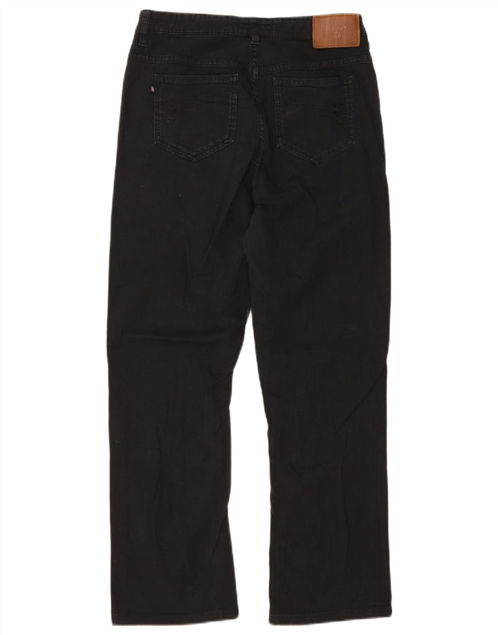Jeans retos femininos Gant W30 L27 algodão preto