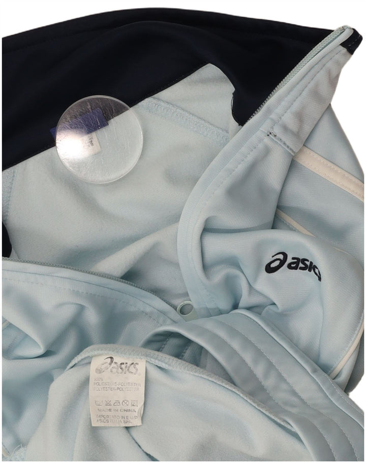 ASICS Mens Tracksuit Top Jacket Médio Azul Poliéster
