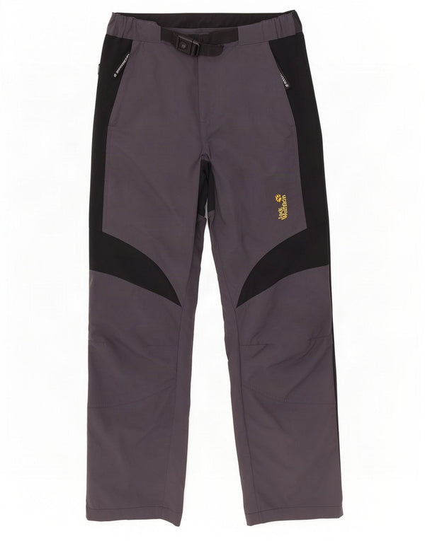 Calça cargo masculina Jack Wolfskin para caminhada pequena W30 L29 cinza colorblock