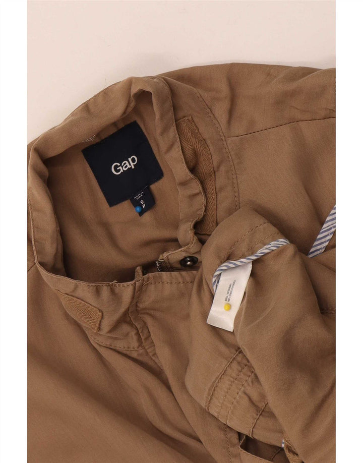 Jaqueta utilitária feminina Gap UK 10 pequena Lyocell bege