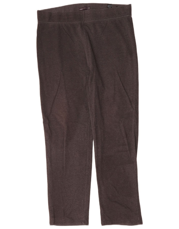 Leggings femininos Marks & Spencer UK 20 2XL algodão cinza