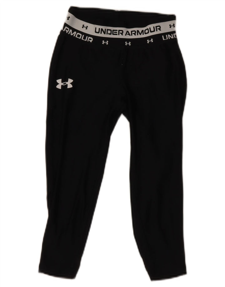 Leggings gráficas para meninas UNDER ARMOUR 7-8 anos pequeno poliéster preto