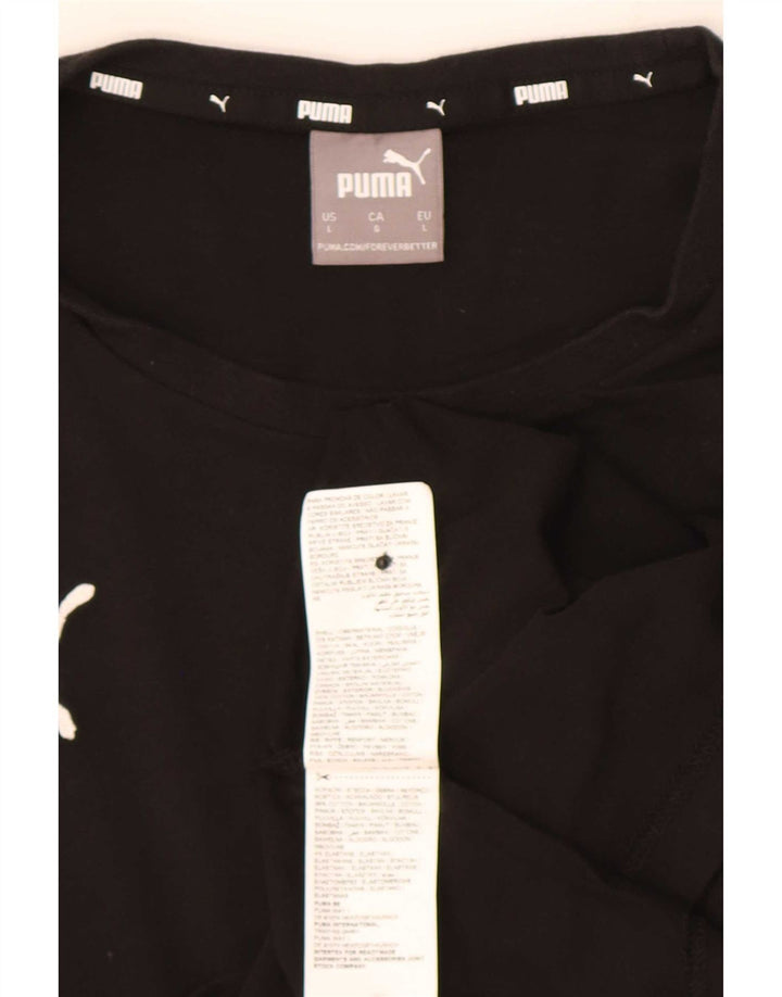 Camiseta masculina Puma grande algodão preto