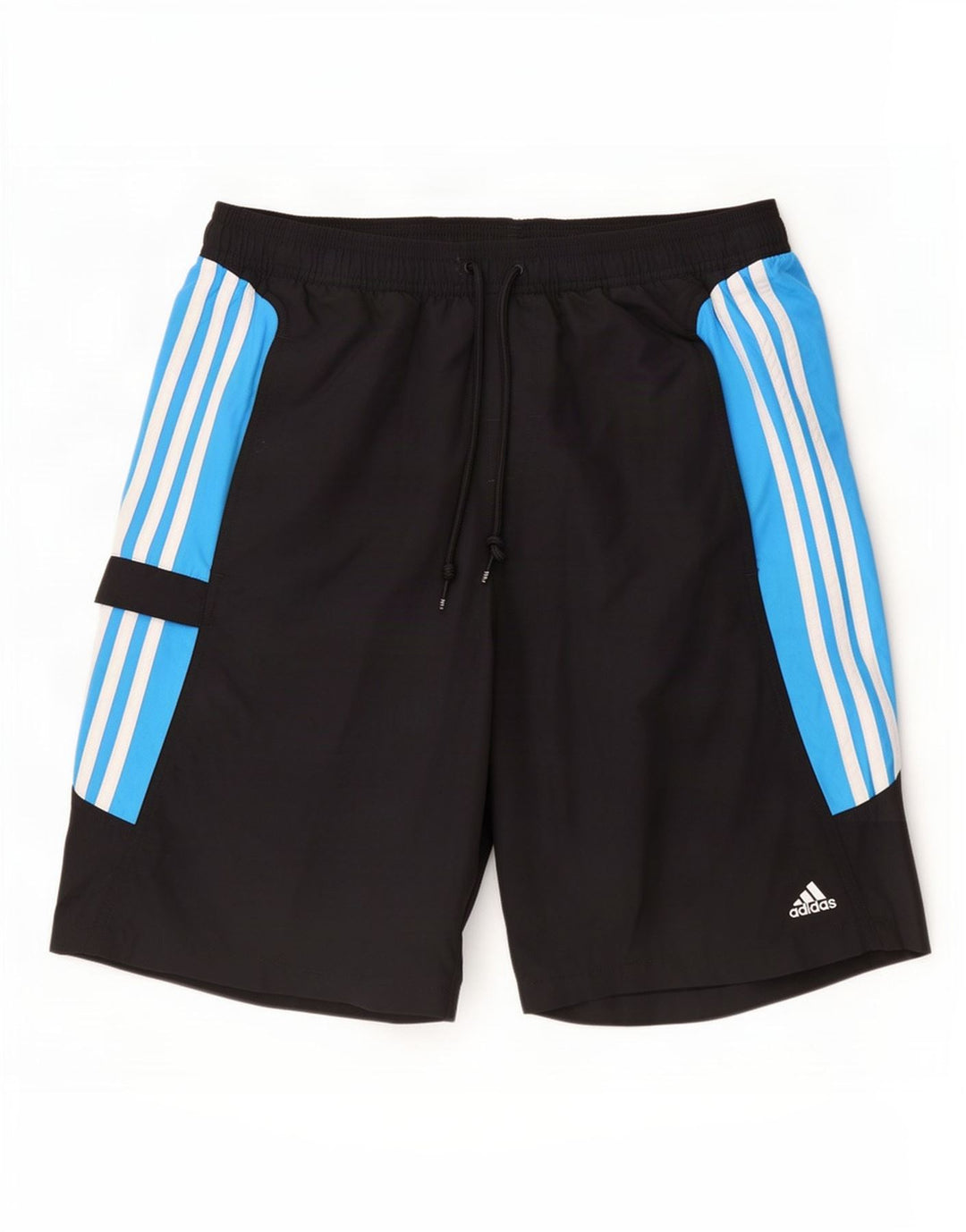 Adidas Mens Natação Shorts Grande Poliéster Colorblock Preto