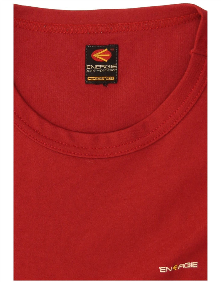 Camiseta feminina ENERGIE UK 16 grande vermelha