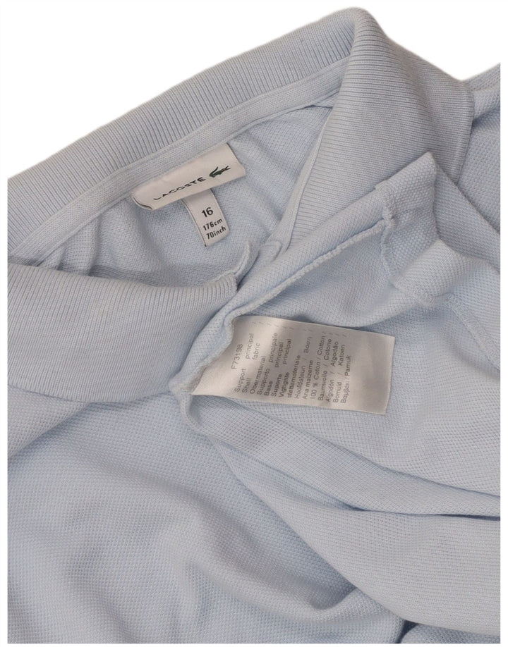 Polo Lacoste Menino 15-16 Anos Azul Algodão