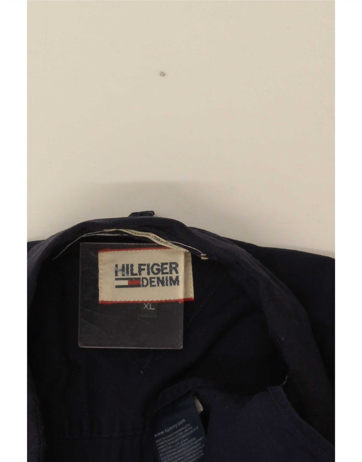 Camisa masculina Tommy Hilfiger XL azul marinho algodão