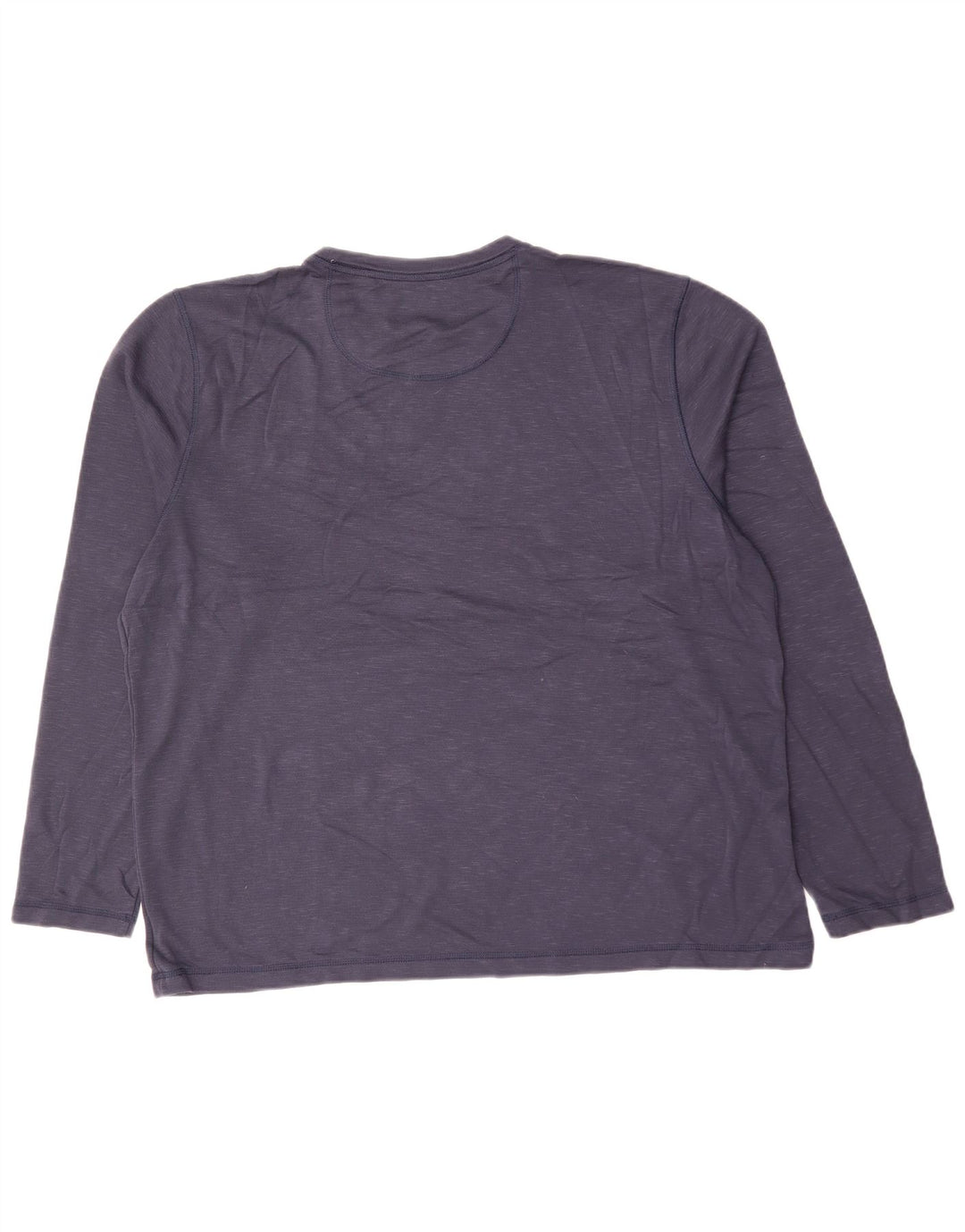 ORVIS Top masculino de manga comprida 2XL rayon manchado azul marinho