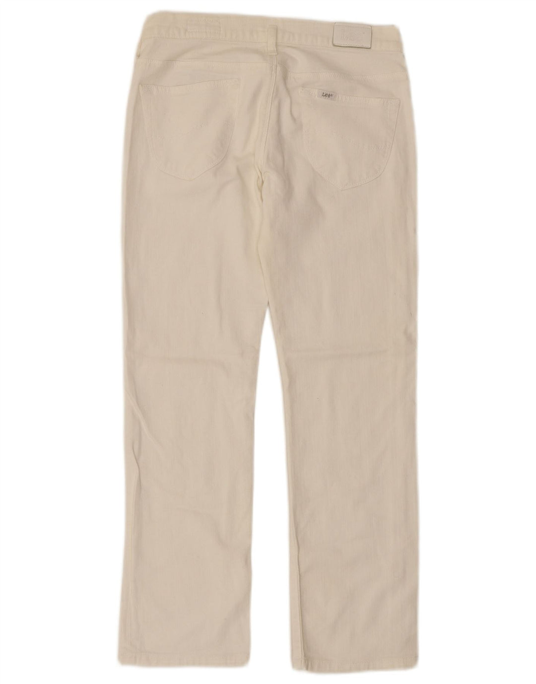 LEE Girls Lilly Straight Jeans 14-15 Anos W28 L26 Algodão Branco